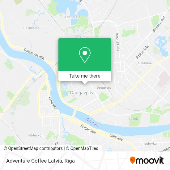 Adventure Coffee Latvia map