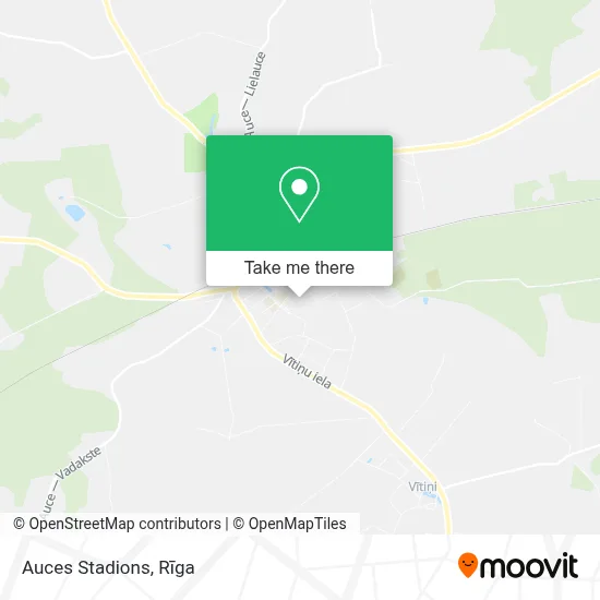 Auces Stadions map
