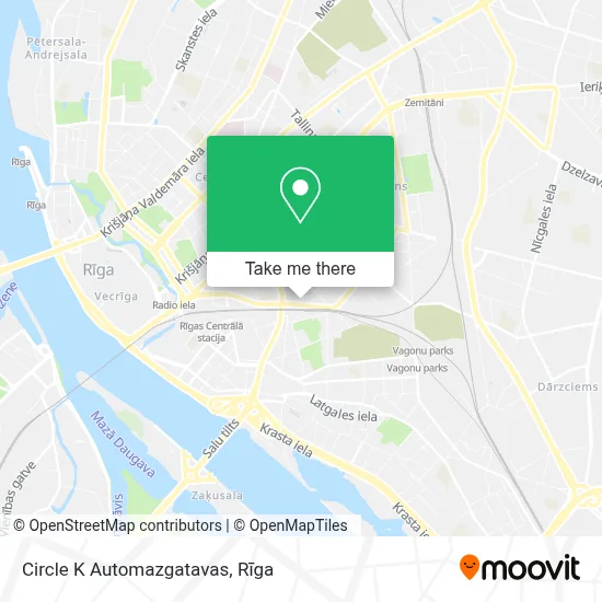 Circle K Automazgatavas map