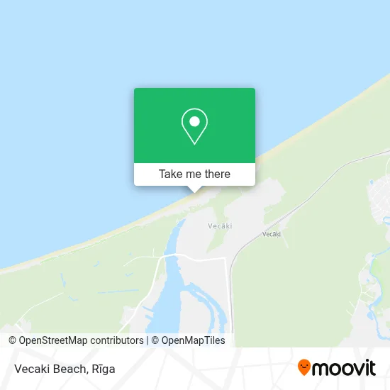 Vecaki Beach map