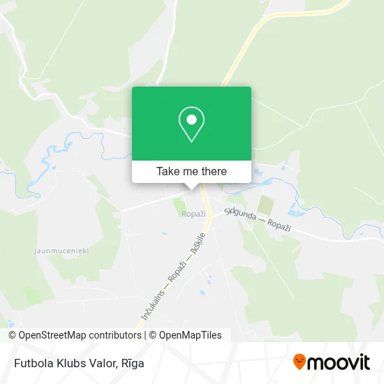 Futbola Klubs Valor map