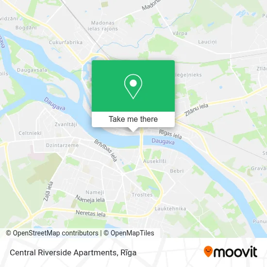 Central Riverside Apartments map