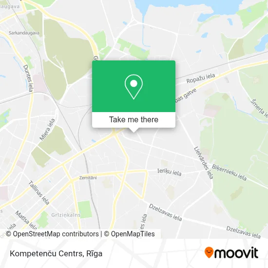 Kompetenču Centrs map