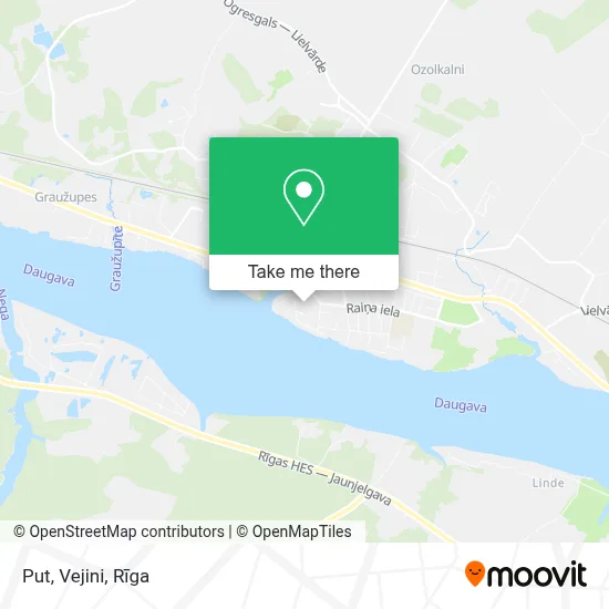 Put, Vejini map