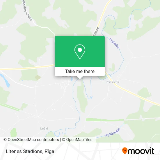 Litenes Stadions map