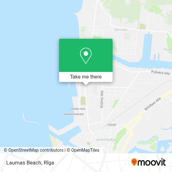 Laumas Beach map