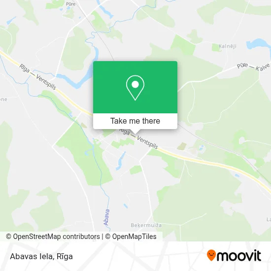 Abavas Iela map