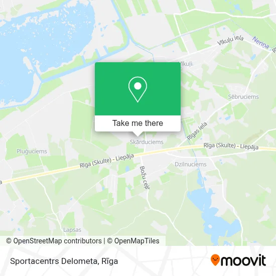 Sportacentrs Delometa map