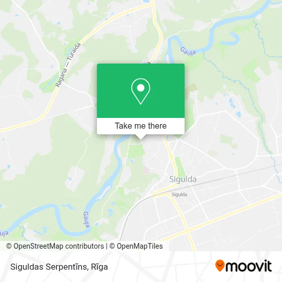 Siguldas Serpentīns map