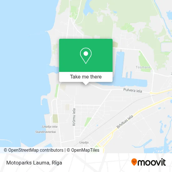 Motoparks Lauma map