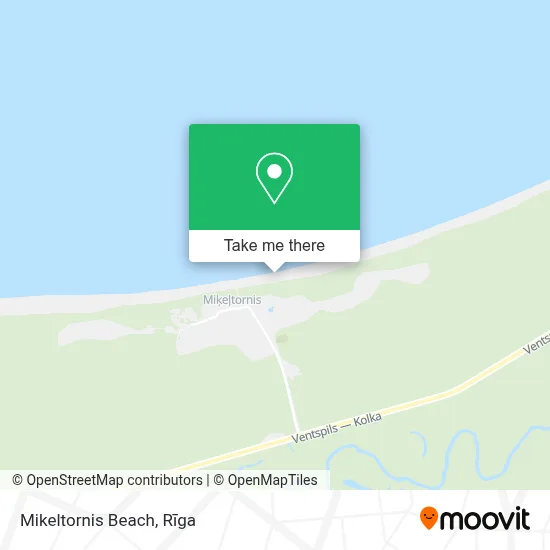 Mikeltornis Beach map