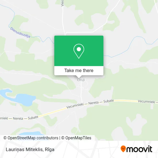 Lauriņas Miteklis map