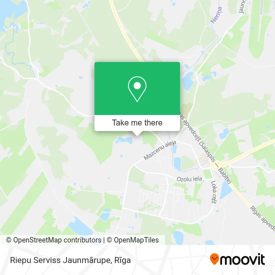 Riepu Serviss Jaunmārupe map