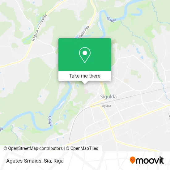 Agates Smaids, Sia map