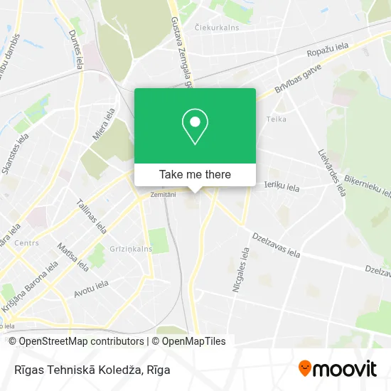 Rīgas Tehniskā Koledža map