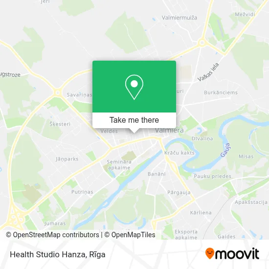 Health Studio Hanza map