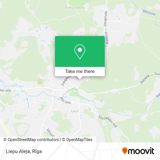Liepu Aleja map