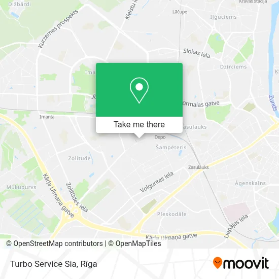Turbo Service Sia map
