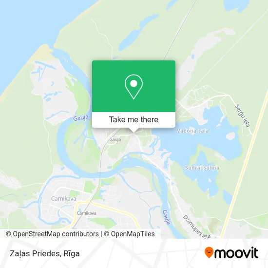 Zaļas Priedes map