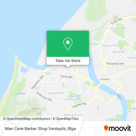Man Cave Barber Shop Ventspils map