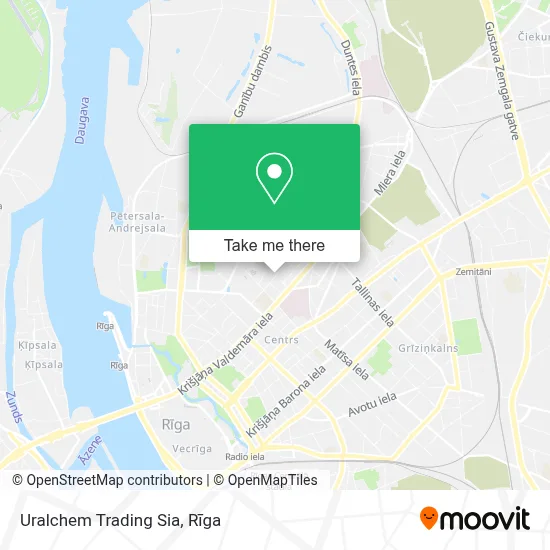 Uralchem Trading Sia map