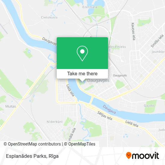 Esplanādes Parks map