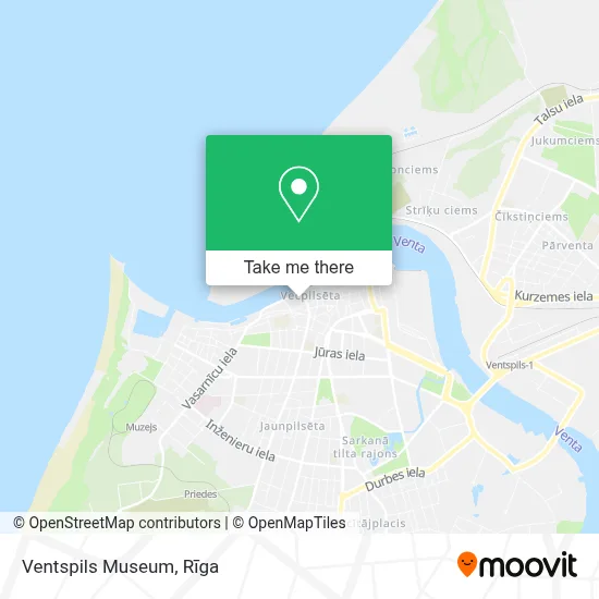 Ventspils Museum map