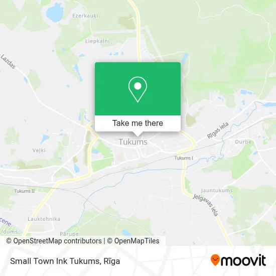 Small Town Ink Tukums map