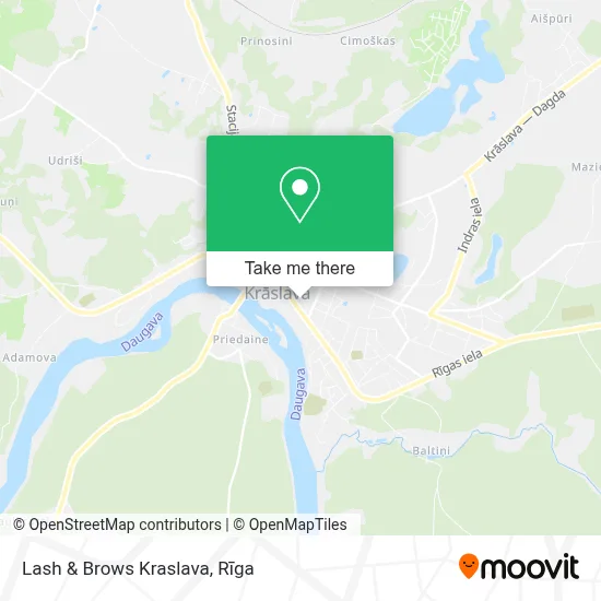 Lash & Brows Kraslava map