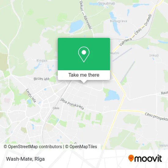 Wash-Mate map