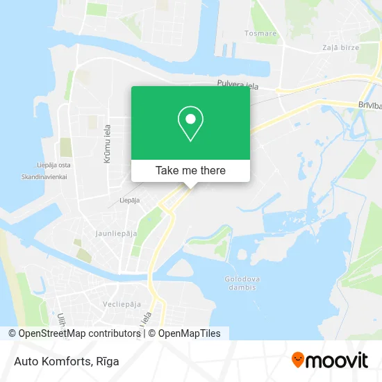 Auto Komforts map