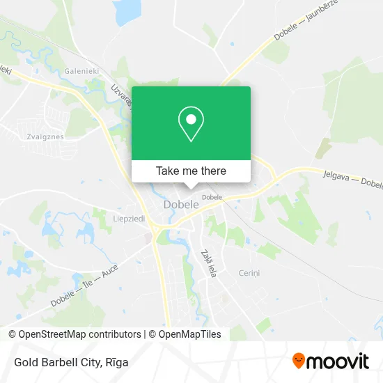 Gold Barbell City map