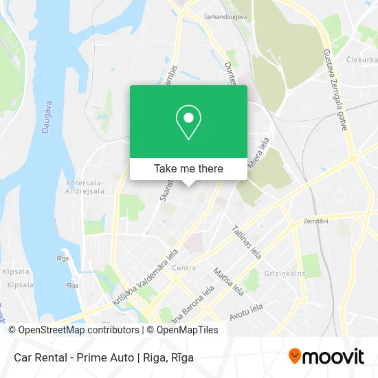 Car Rental - Prime Auto | Riga map