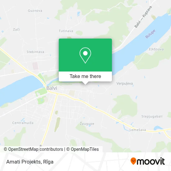 Amati Projekts map