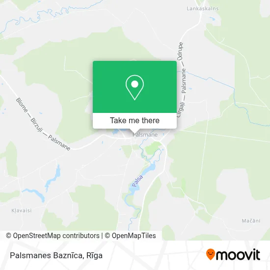 Palsmanes Baznīca map