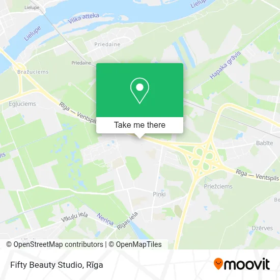Fifty Beauty Studio map