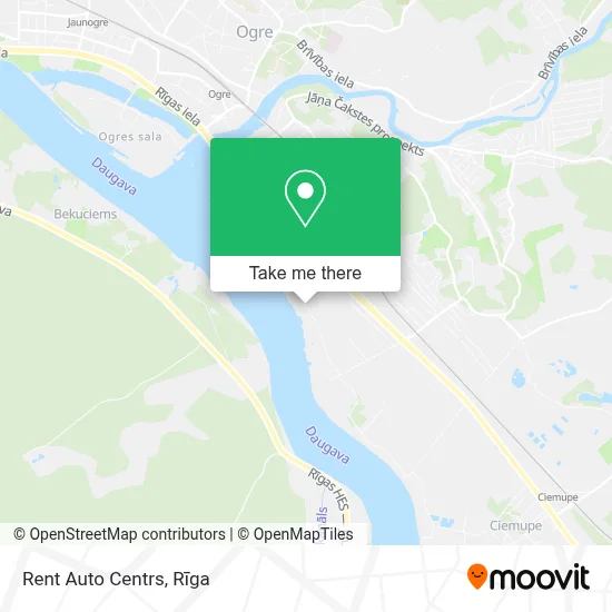 Rent Auto Centrs map