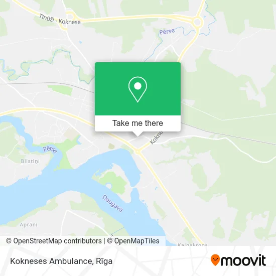Kokneses Ambulance map