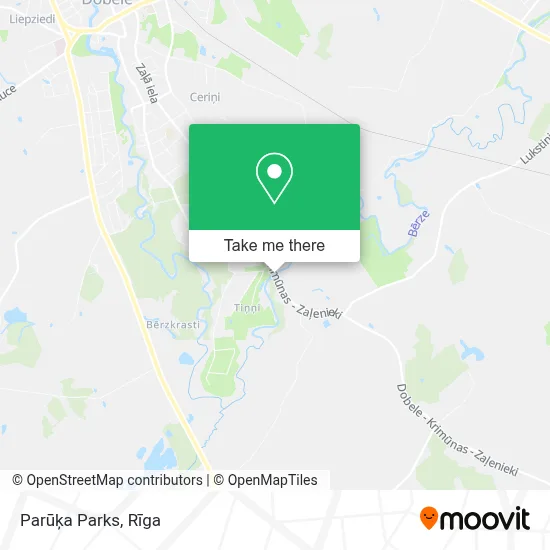 Parūķa Parks map