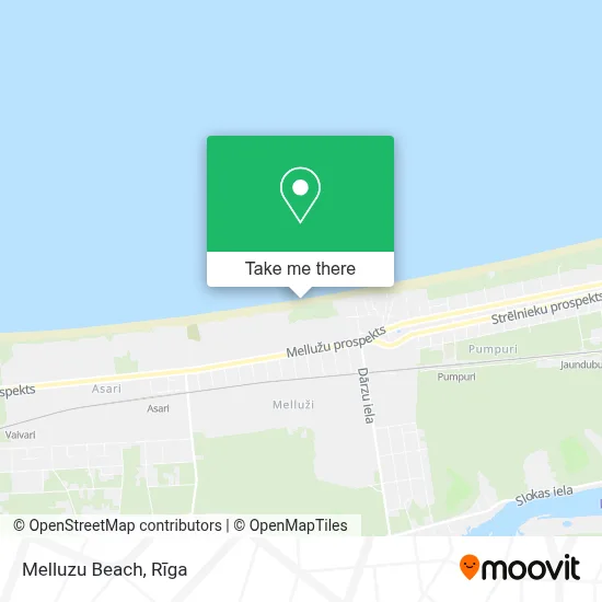 Melluzu Beach map