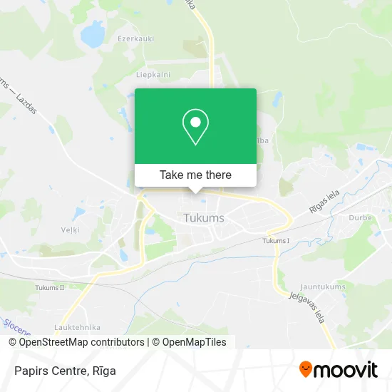 Papirs Centre map
