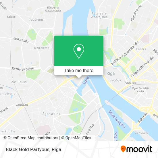 Black Gold Partybus map