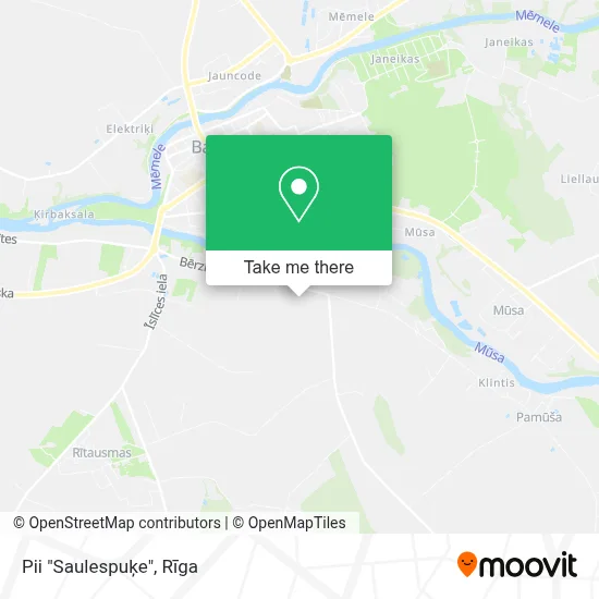 Pii "Saulespuķe" map