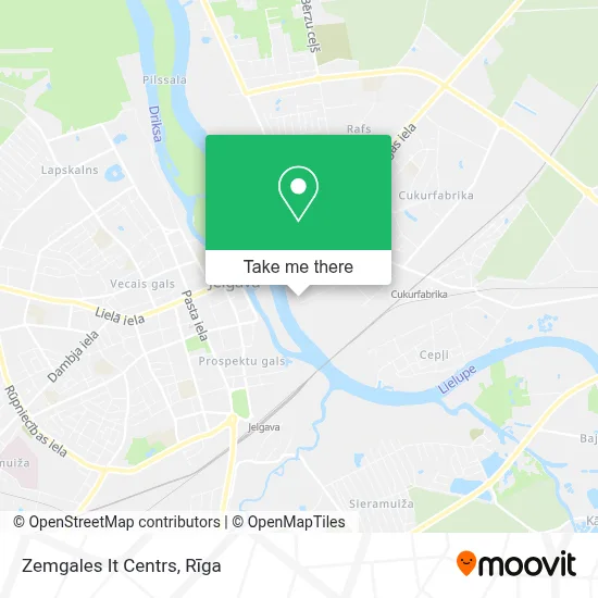 Zemgales It Centrs map