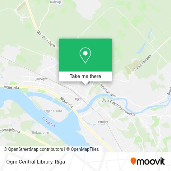 Ogre Central Library map