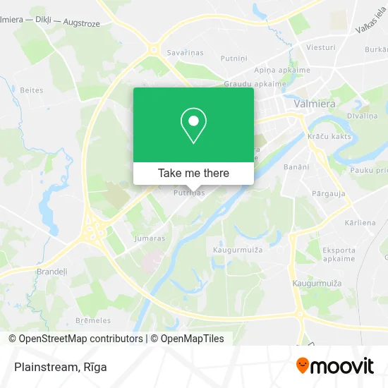 Plainstream map