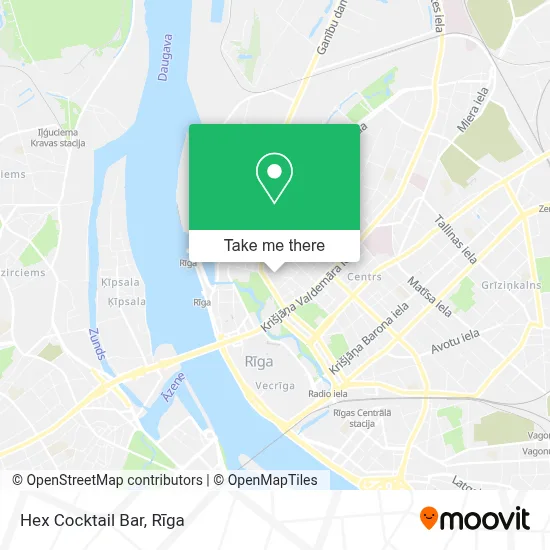 Hex Cocktail Bar map