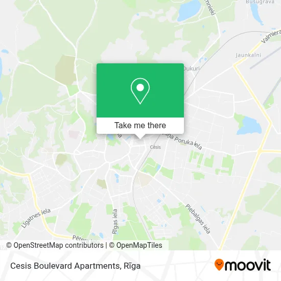 Cesis Boulevard Apartments map