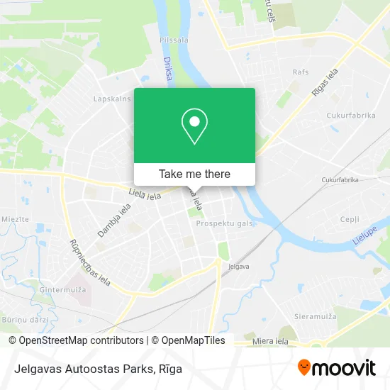 Jelgavas Autoostas Parks map