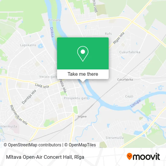 Mītava Open-Air Concert Hall map